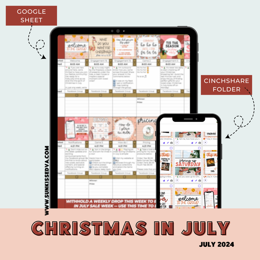 Christmas in July Marketing Plan | Sun Kissed Virtual Assistant